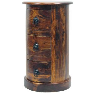 Rustykalna szafka nocna stolik drewno