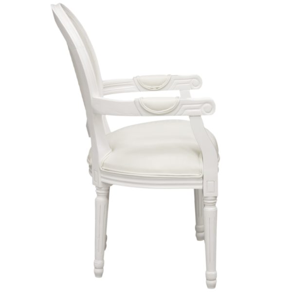 Krzesło Białe Z Podłokietnikami