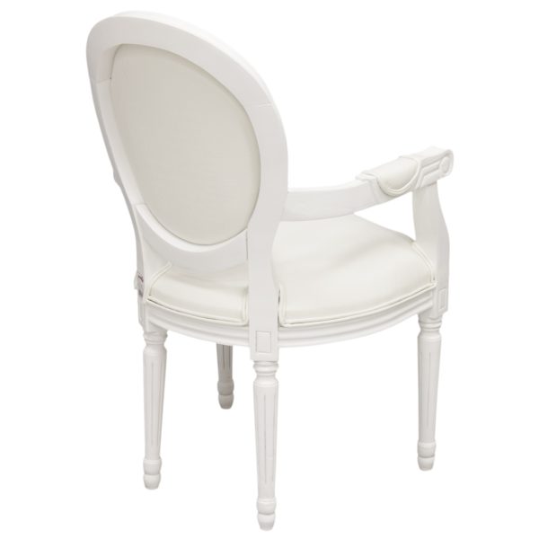 Krzesło Białe Z Podłokietnikami