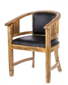 Kolonialne krzesło z drewna mango