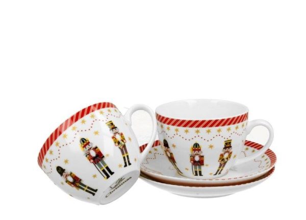 Pl 2 Filiżanki Ze Spodkami Christmas Nutcracker