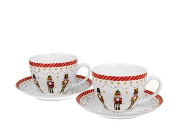 Pl 2 Filiżanki Ze Spodkami Christmas Nutcracker