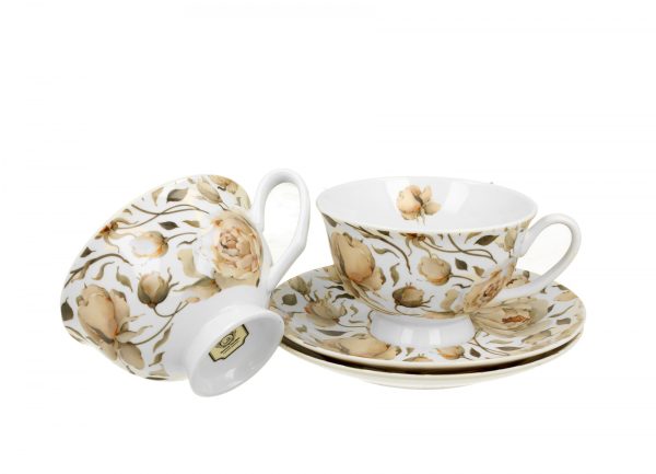 Pl Filiż. Royal Ze Spodkami English Roses Wh 2Szt.