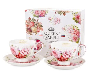 Kpl.dwóch Filiżanek Z Podstawkami