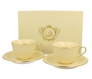 Pl Filiżanka Ze Spodkiem Vesper Ecru Kpl. 2 Szt