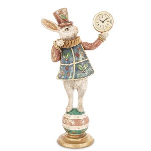 Figurka Królik Z Zegarkiem