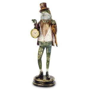 Figurka Żaba Z Zegarkiem