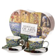 Kpl. 2 Filiżanek Ze Spodkami I Łyżeczkami