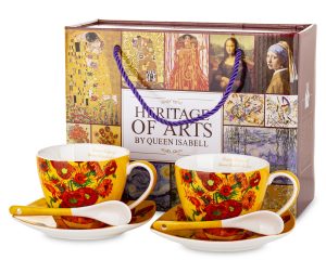 Kpl. 2 Filiżanki 2 Talerzyki 2 Łyżeczki