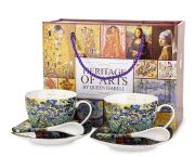 Kpl. 2 Filiżanki Ze Spodkami I Łyżeczkami