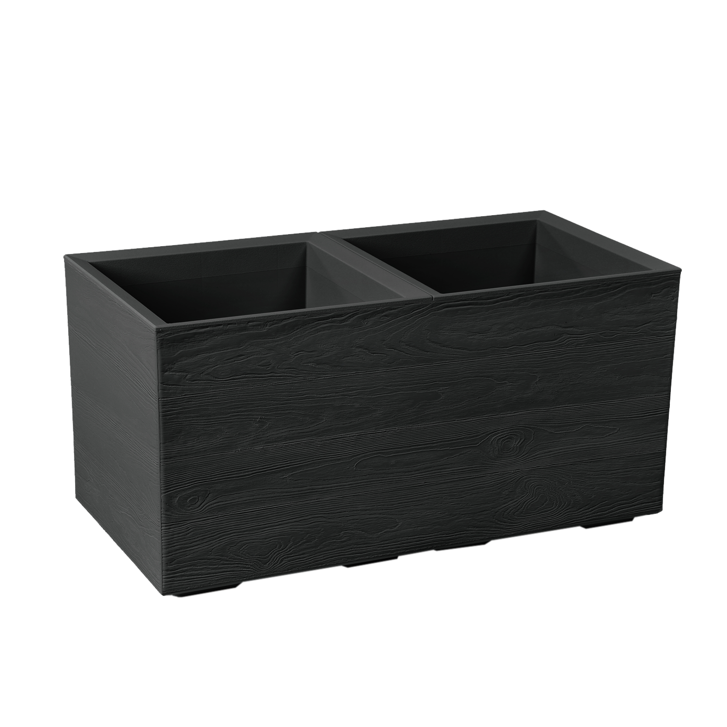 KWIETNIK KARO 800X400MM DESKA RECYCLED CZARNY*48922 - obrazek 2