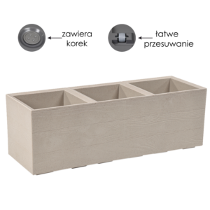 KWIETNIK KARO 900X300MM DESKA COFFEE LATTE*58460