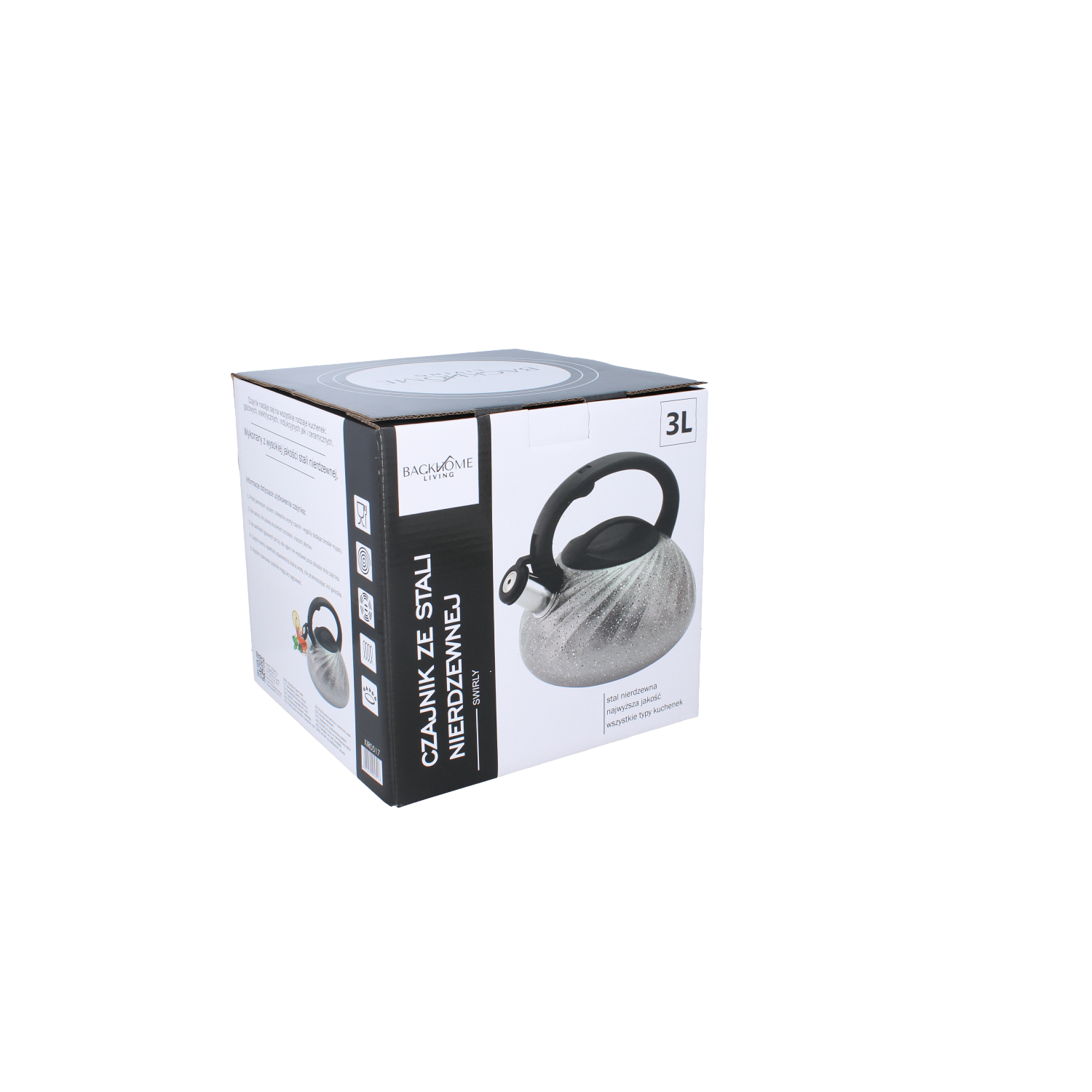 CZAJNIK ZE STALI NIERDZEWNEJ SWIRLY 3L *0517 - obrazek 2