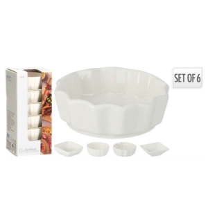 KPL. 6 MISECZEK NA PRZEKĄSKI 8,5X3CM*7377