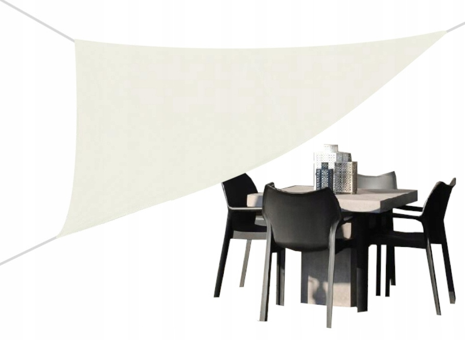 ŻAGIEL PRZECIWSŁONECZNY TRÓJKĄTNY BEŻOWY 3 X 3 X 3M