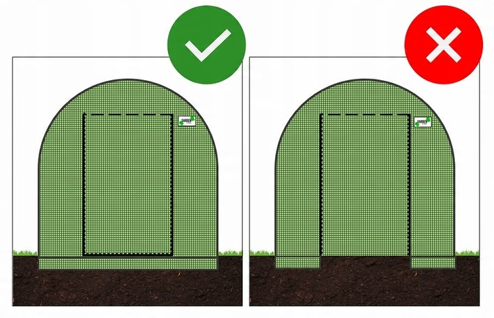 TUNEL FOLIOWY OGRODOWY 3 SEGMENTOWY ZIELONY NEW SOLUTION 3 x 2 x 2 M - obrazek 5