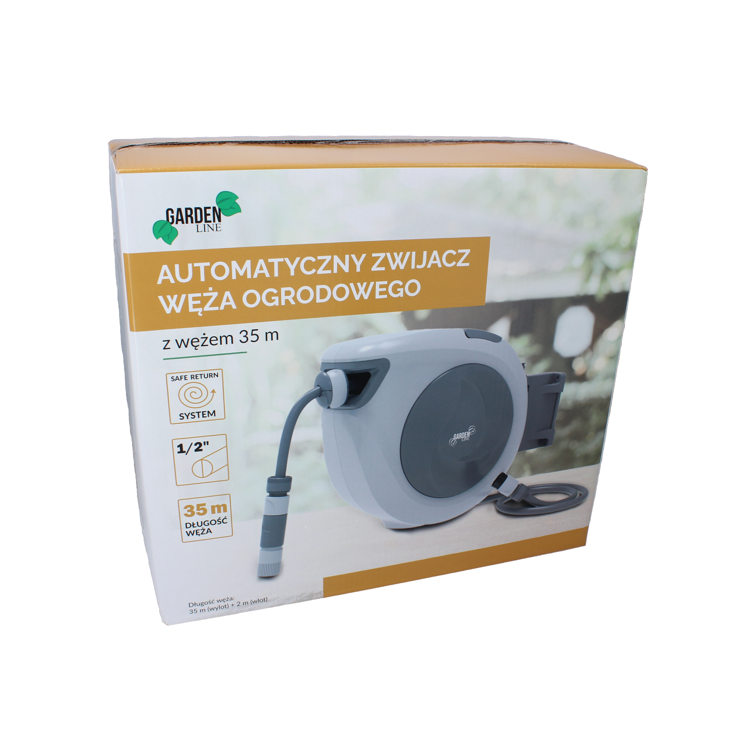 AUTOMATYCZNY ZWIJACZ WĘŻA OGRODOWEGO Z WĘŻEM - 35 M - obrazek 2