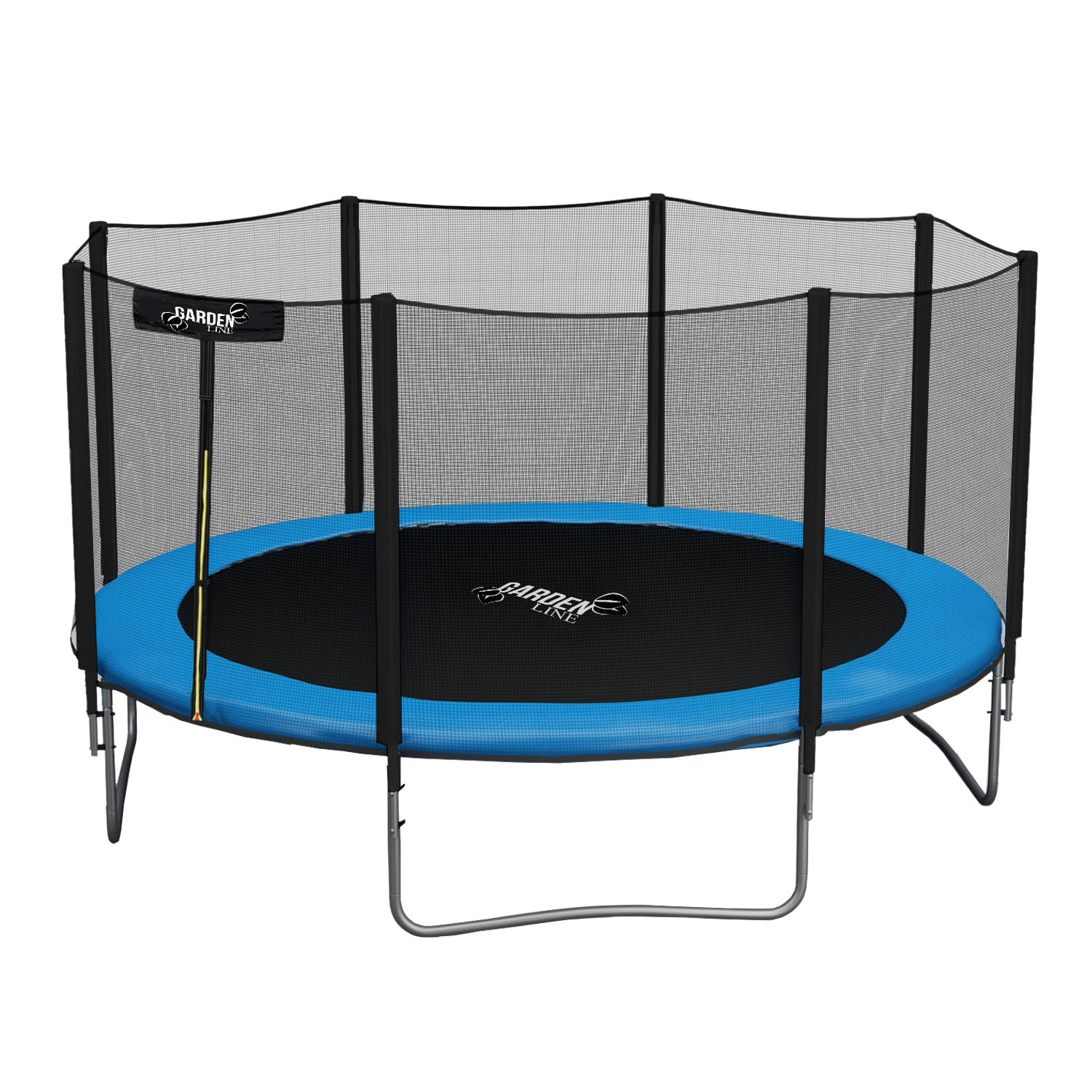 TRAMPOLINA 12FT 374 CM Z DRABINKĄ I SIATKĄ ZABEZPIECZAJĄCĄ