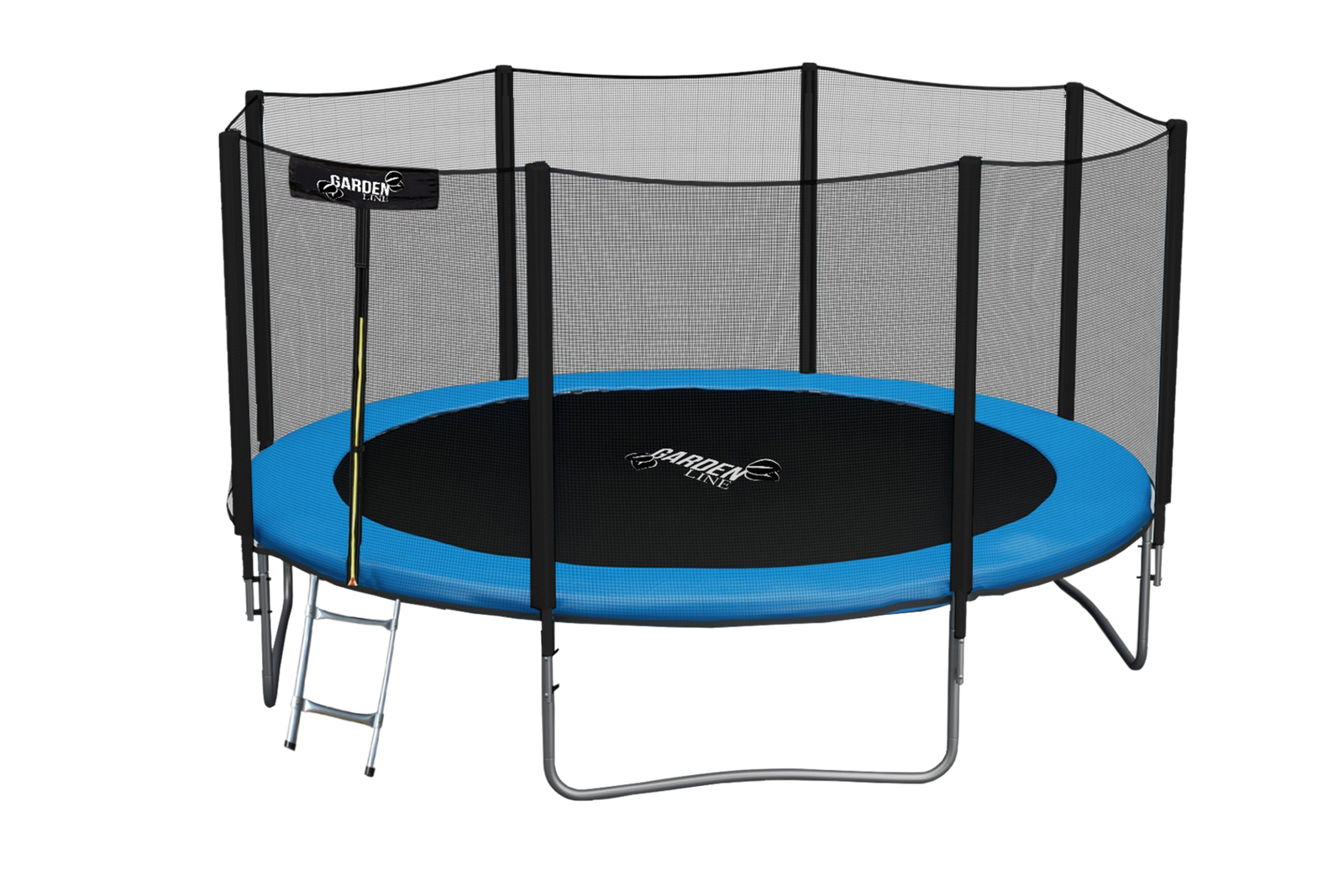 TRAMPOLINA 12FT 374 CM Z DRABINKĄ I SIATKĄ ZABEZPIECZAJĄCĄ - obrazek 3