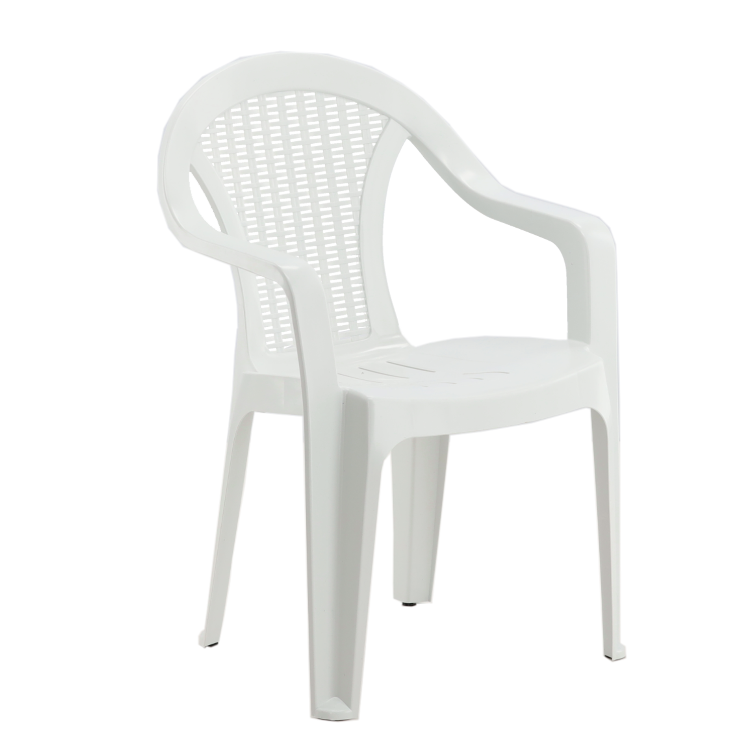 KRZESŁO OGRODOWE 56 x 42 x 78 CM BIAŁE - obrazek 2