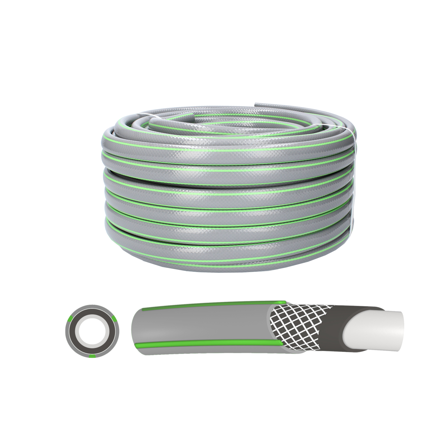 WĄŻ OGRODOWY PREMIUM PLUS 30m, ŚR. 3/4