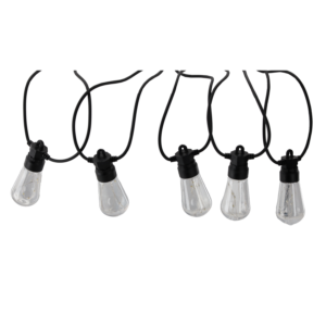 GIRLANDA OGRODOWA 12 V DŁ. 3 + 7  M WIRE 10 LED CIEPŁY BIAŁY Z UCHWYTAMI *1274