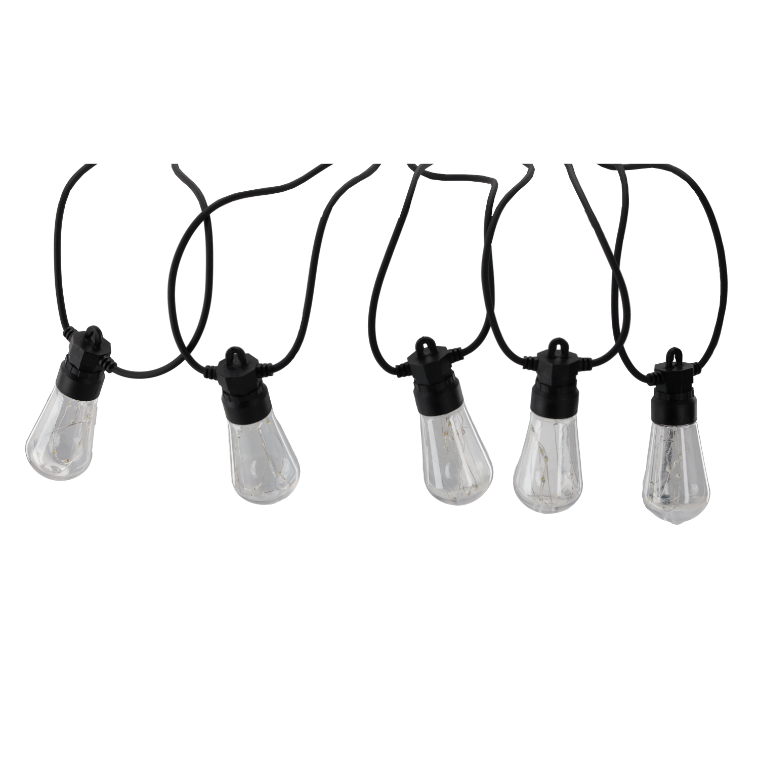 GIRLANDA OGRODOWA 12 V DŁ. 3 + 17 M WIRE 20 LED CIEPŁY BIAŁY Z UCHWYTAMI *1281 - obrazek 2