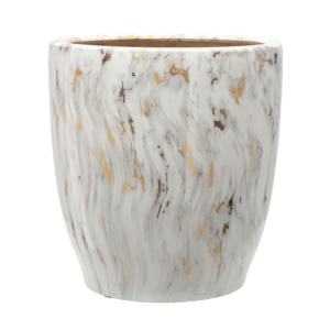 OSŁONKA CERAMICZNA NA DONICZKĘ 39 x 39 x 42 CM ZDOBIONA *3598