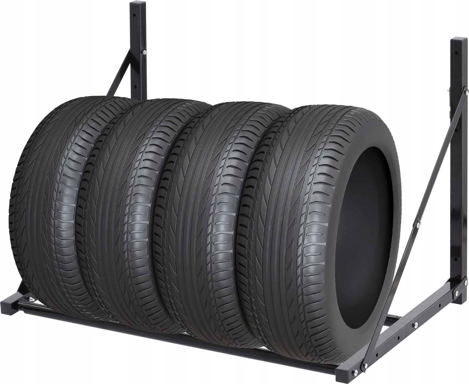 WISZĄCY REGAŁ NA OPONY UDŹWIG DO 100 KG 56 x 50 x 80-120 CM *5196 - obrazek 5