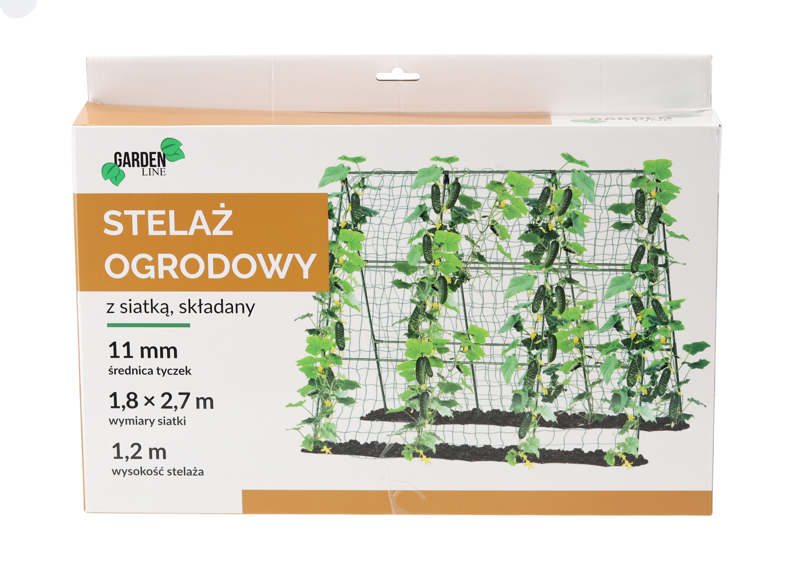 STELAŻ OGRODOWY 1,2 M ŚR.11 MM Z SIATKĄ 1,8 x 2,7 M *5424