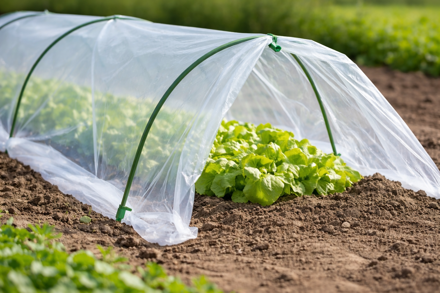 MINI SZKLARNIA OGRODOWA WYM. FOLII 1,5 x 4 M SKŁADANA - obrazek 4