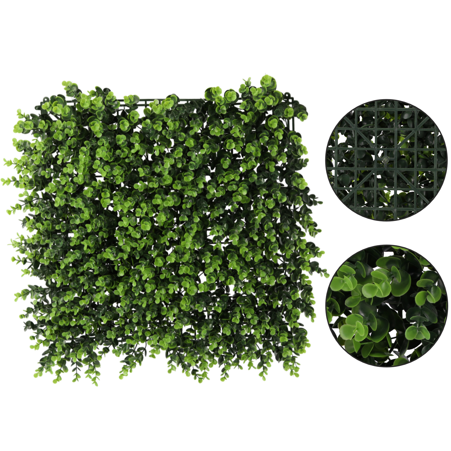 ROŚLINNY PANEL ŚCIENNY 50 CM X 50 CM BUKSZPAN opak=4szt *5912