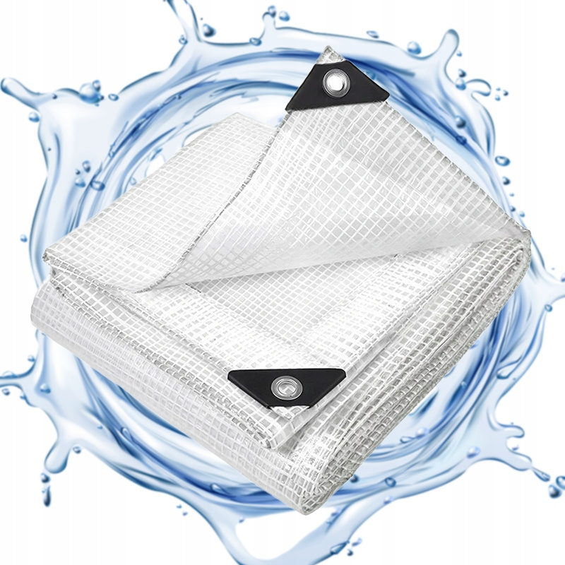 PLANDEKA 4 X 4 M (+/- 5%) 100GSM 3% UV PRZEŹROCZYSTA *7664 - obrazek 2