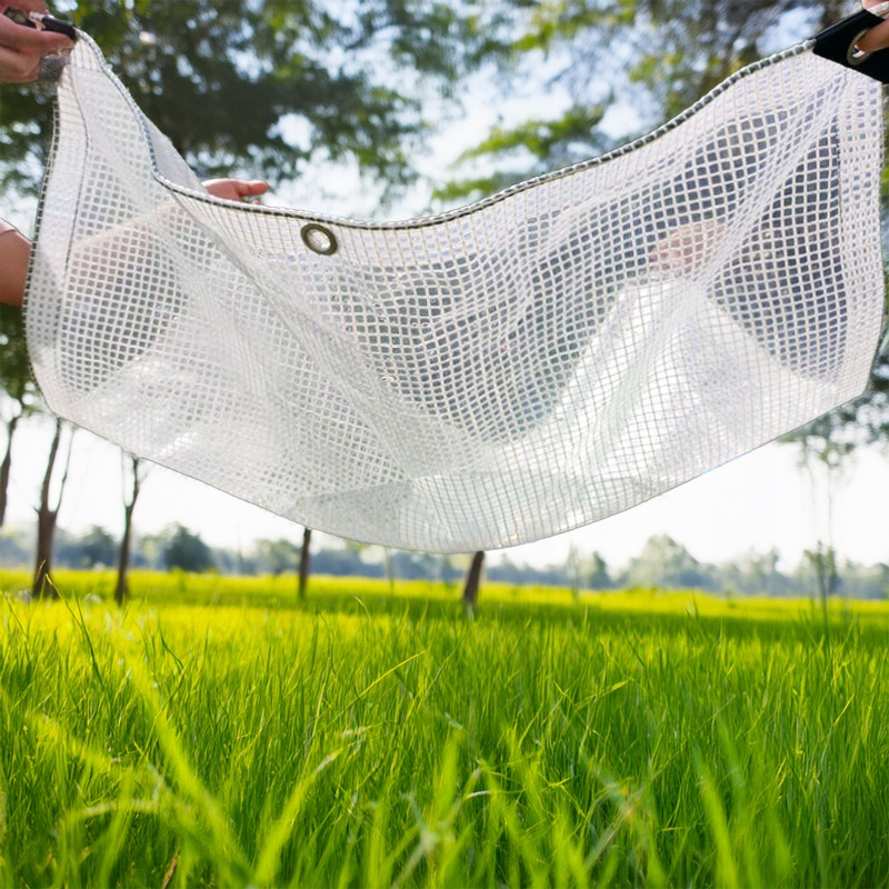 PLANDEKA 4 X 4 M (+/- 5%) 100GSM 3% UV PRZEŹROCZYSTA *7664 - obrazek 3