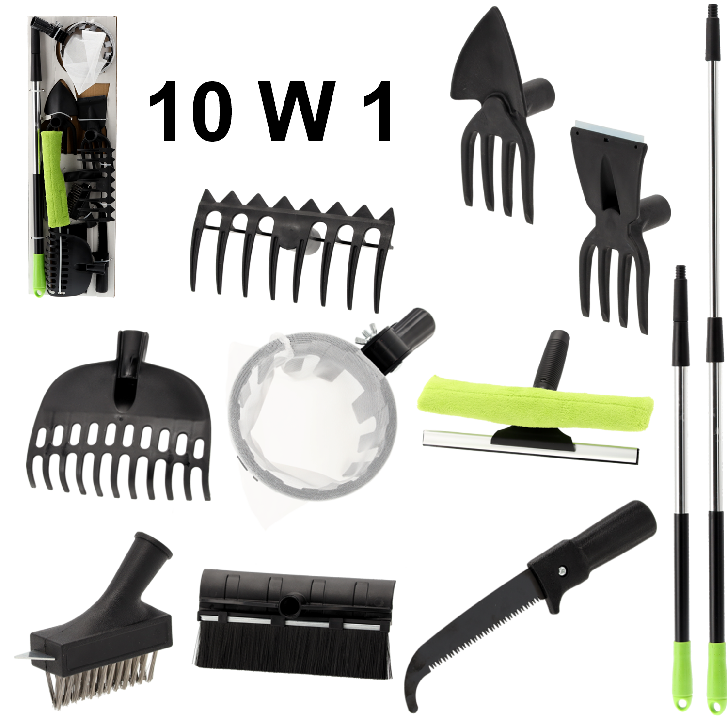 ZESTAW NARZĘDZI OGRODOWYCH 10 ELEMENTÓW