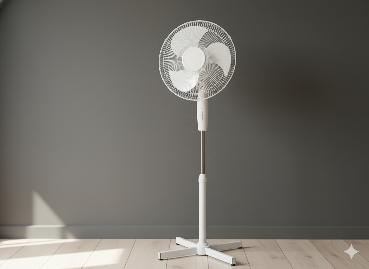 WENTYLATOR STOJĄCY BIAŁY 45W - obrazek 2