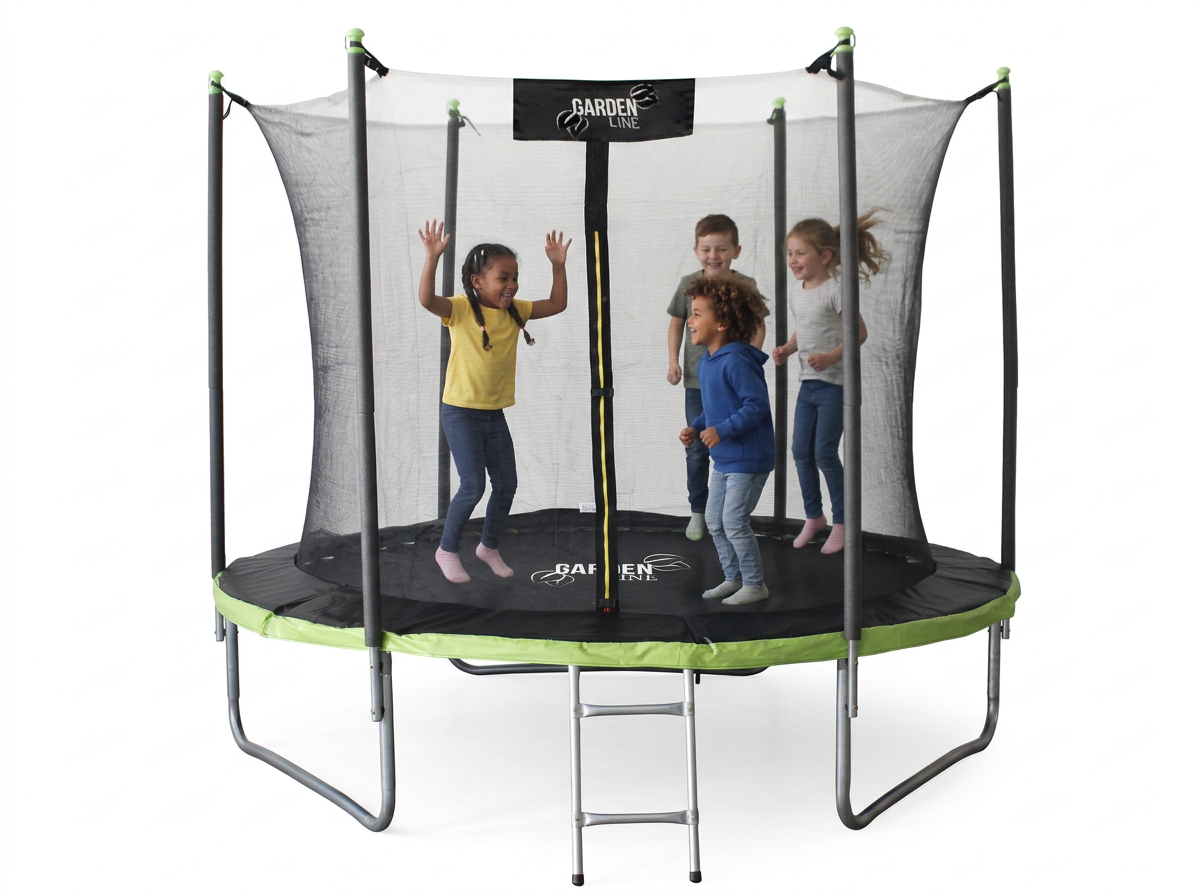 TRAMPOLINA 10FT 312 CM Z DRABINKĄ I SIATKĄ WEWNĘTRZNĄ - obrazek 2