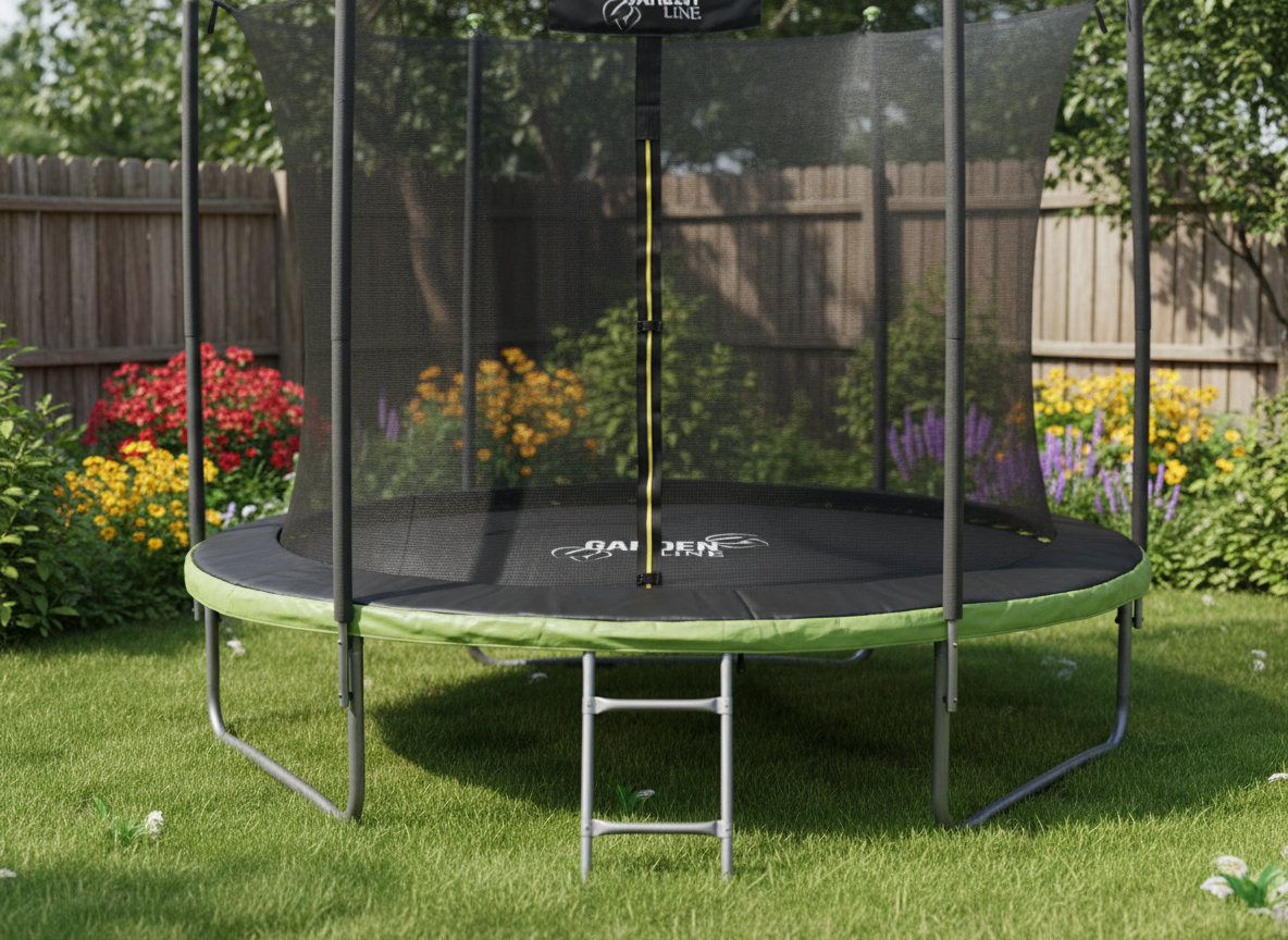 TRAMPOLINA 10FT 312 CM Z DRABINKĄ I SIATKĄ WEWNĘTRZNĄ - obrazek 6