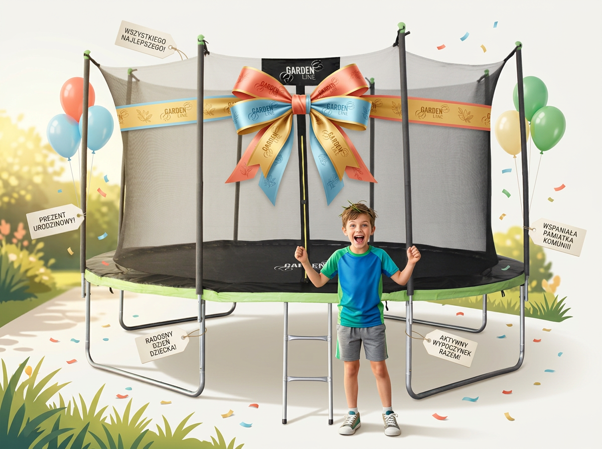 TRAMPOLINA 12FT 374 CM Z DRABINKĄ I SIATKĄ WEWNĘTRZNĄ - obrazek 10