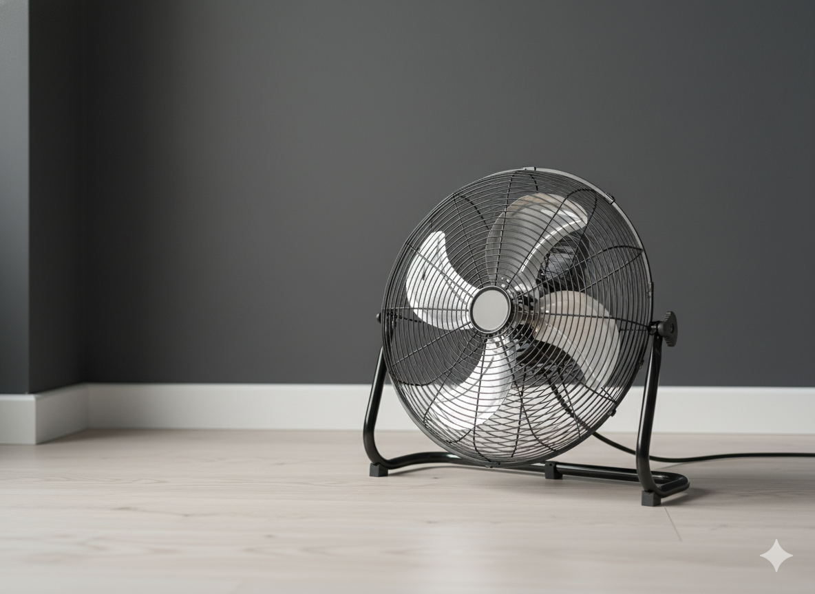 WENTYLATOR PODŁOGOWY CZARNY 70W - obrazek 2