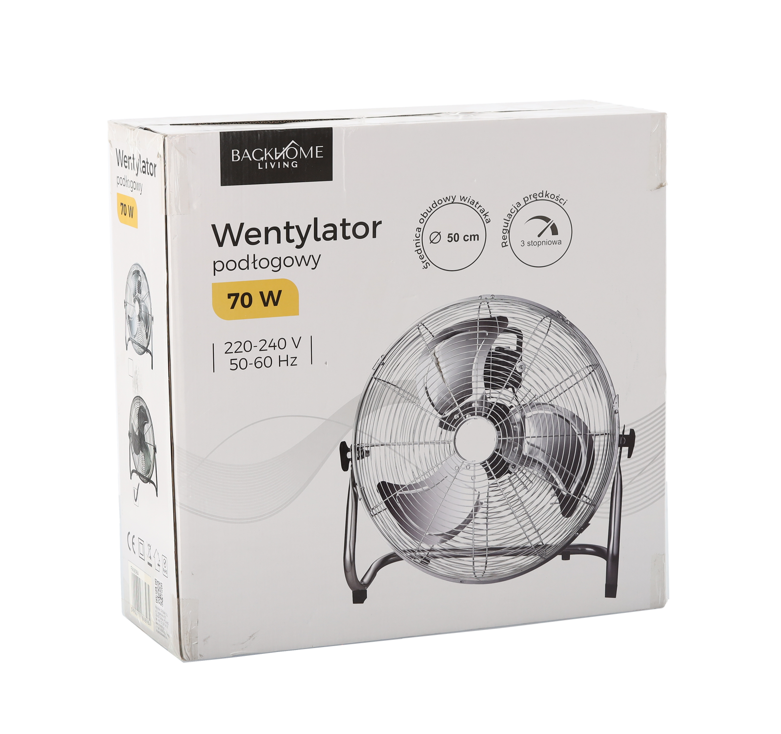 WENTYLATOR PODŁOGOWY CZARNY 70W - obrazek 7
