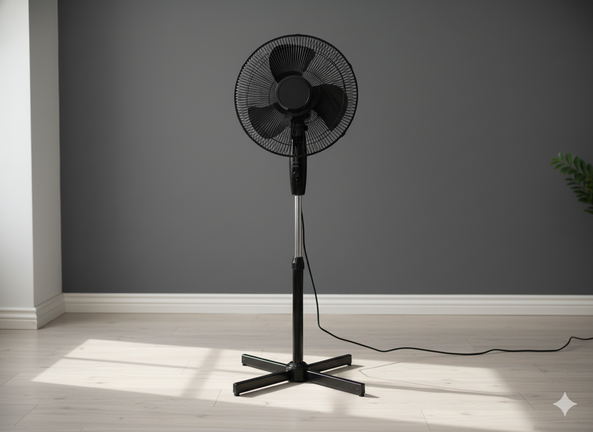 WENTYLATOR STOJĄCY CZARNY 45W - obrazek 3