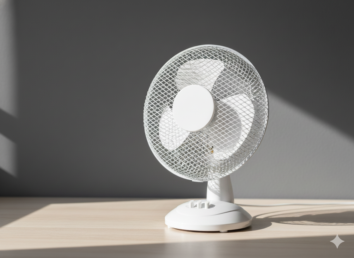 WENTYLATOR BIURKOWY BIAŁY 25W - obrazek 2