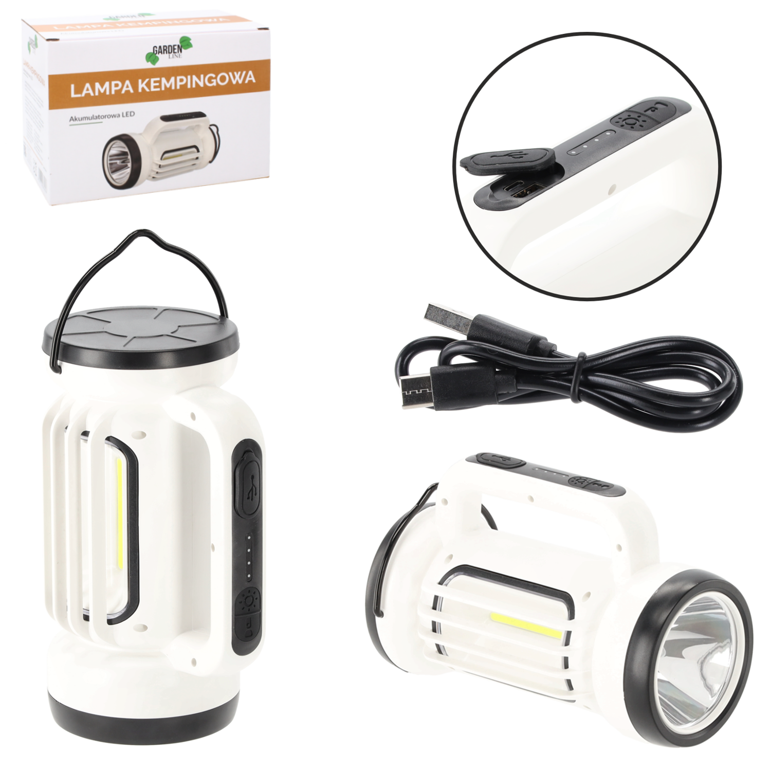 LAMPA KEMPINGOWA AKUMULATOROWA LED - obrazek 2