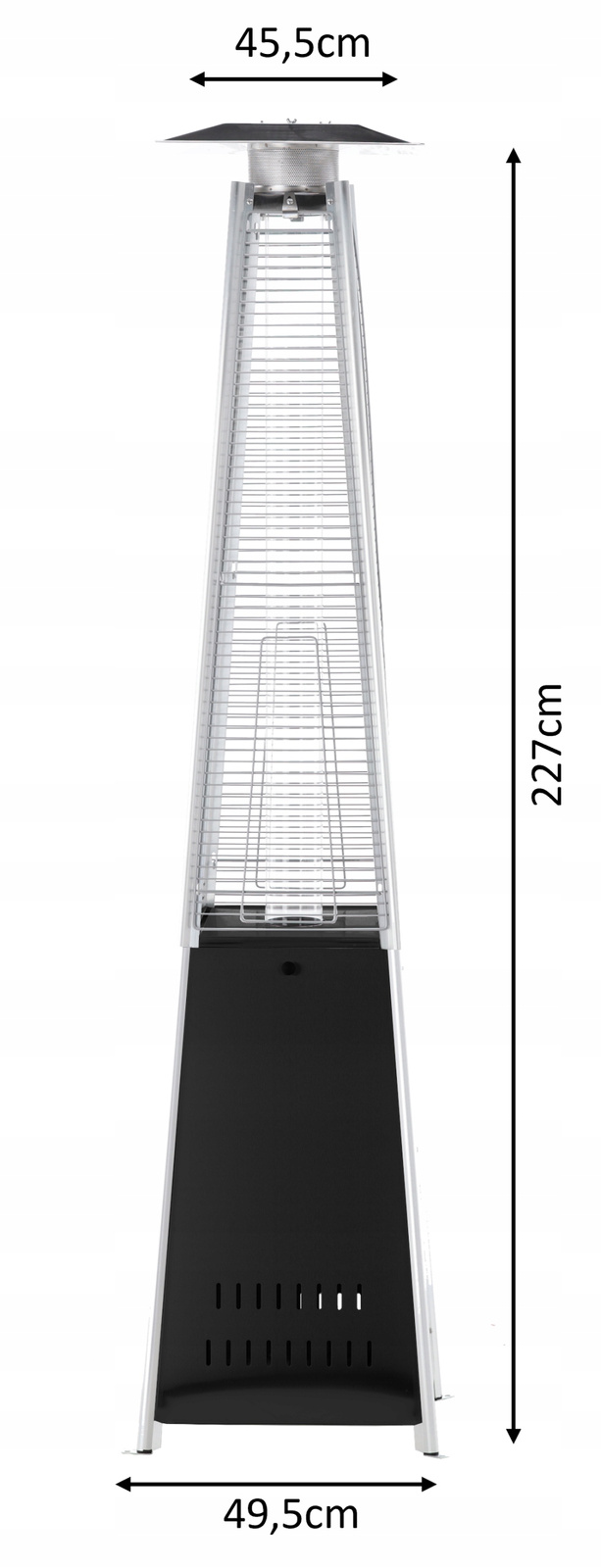 PARASOL GAZOWY KWADRATOWY MALOWANY PROSZKOWO 227 CM - obrazek 7