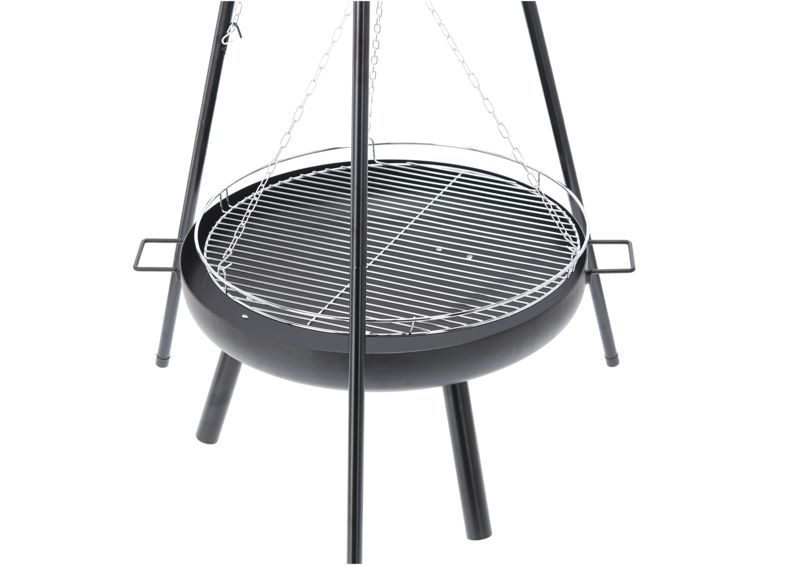 GRILL WISZĄCY REGULOWANY NA TRÓJNOGU 64,5 x 64,5 x 150 CM - obrazek 5