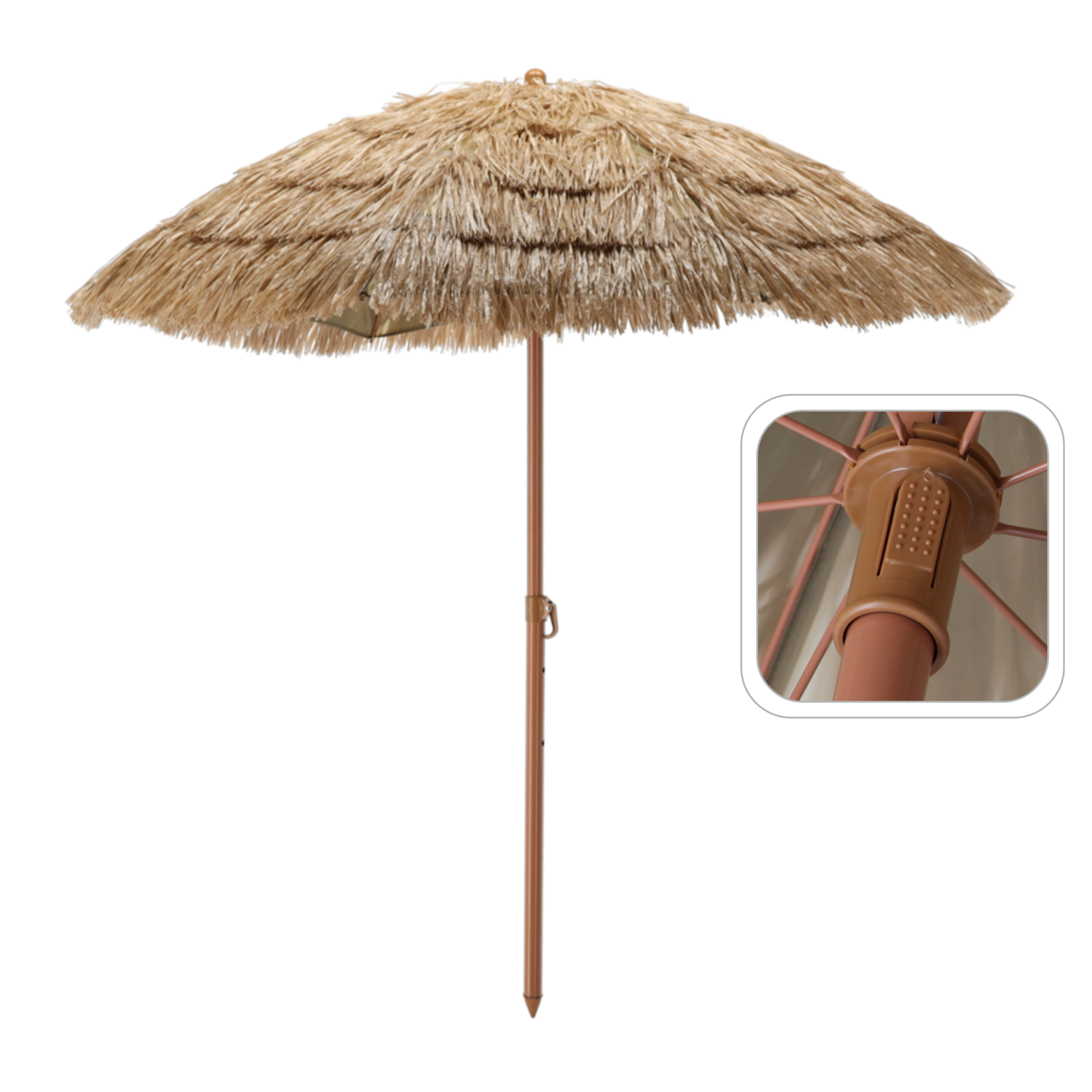 PARASOL PLAŻOWY HAWAJSKI 155CM *8371 - obrazek 5