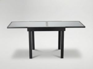 STÓŁ ALUMINIOWY ROZKŁADANY "OLIVER" 90/180 x 90 x 75,5 CM