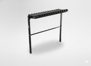 ŁAWKA SKŁADANA DŁ 86 CM CZARNA