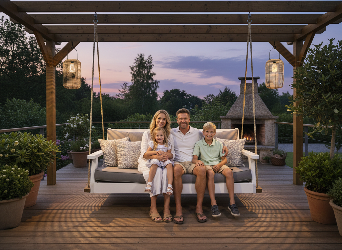 LAMPION SOLARNY METALOWY - BEŻOWY 32 CM - obrazek 4